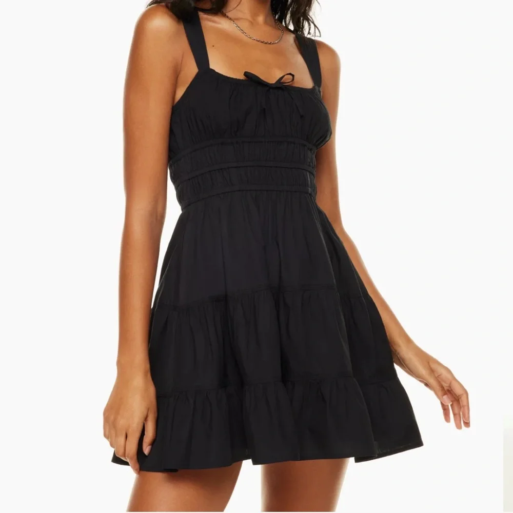 Sunday Best Black Smocked Sundress - Picture 1 of 6